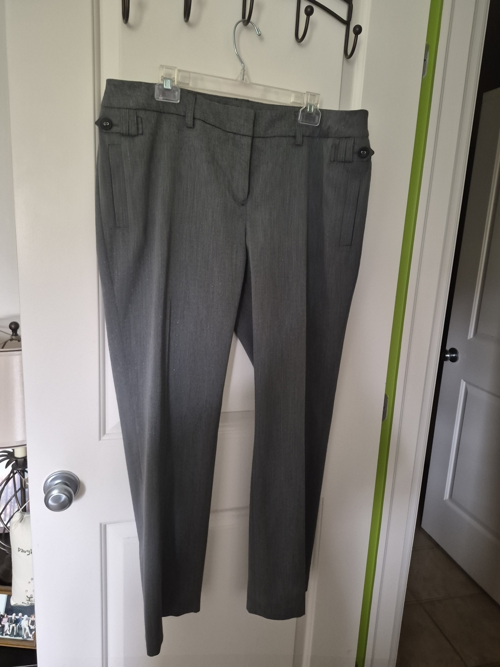 Haggar Women's Gray Tailored Dress Pants